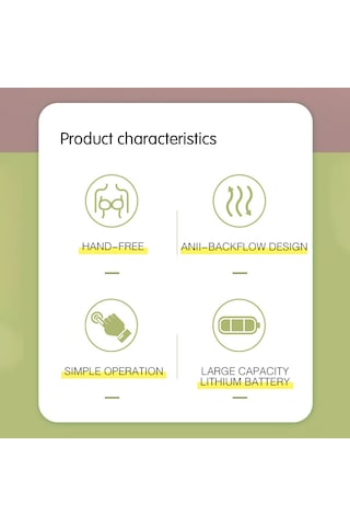 My-376 Taşınabilir Ellere Serbest Elektrikli Göğüs Pompası Sessiz Görünmez Göğüs Pompası 3 Mod 9 Emme Seviyesi 180ml Kapasite