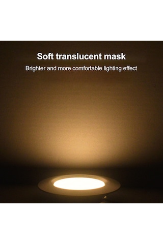 Xindoker Alüminyum Gömülü Dolap Lambası - 12 Adet Smd2835 Led Işık, 4000k Doğal Beyaz, 3w, Yumuşak Işık, 120 Açı, 55-60mm Delik Uyumlu Gümüş Gümüş