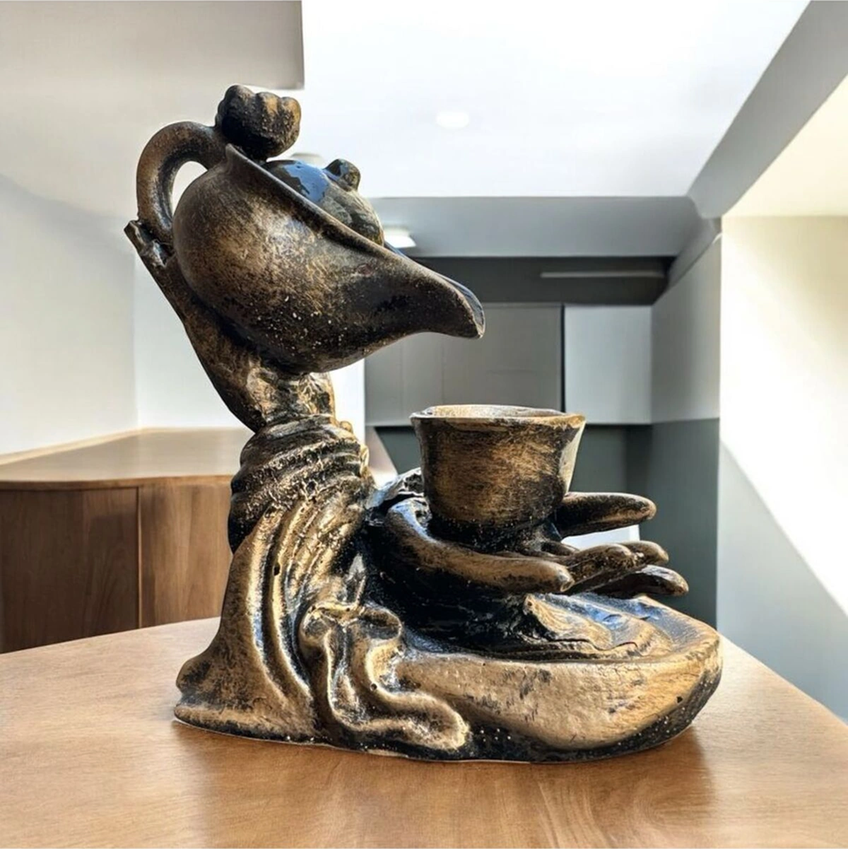 Dekoratif Polyester Tütsülük Biblo Gold Eskitme