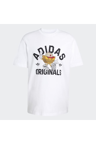 Adidas Ks7616 Gfx T Erkek Tişört Beyaz