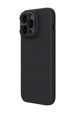 Nillkin Apple Uyumlu iPhone 14 Pro Stand Özellikli Lens Koruyuculu Lansman Kılıf Siyah