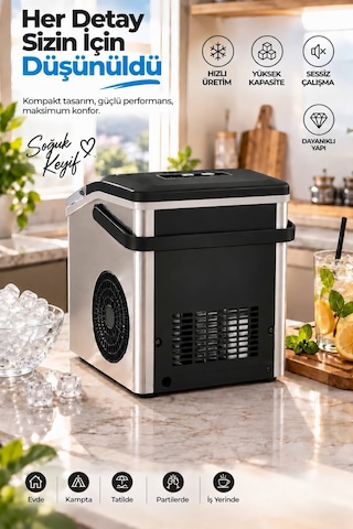 Vexgen Fineblue Taşınabilir Hızlu Buz Yapma Makinesi
