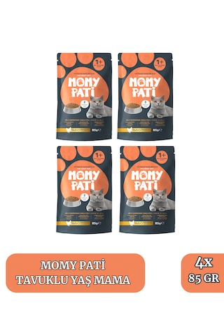 Tavuklu Yaş Kedi Maması 85 Gr X 4 Adet Yetişkin Kediler İçin