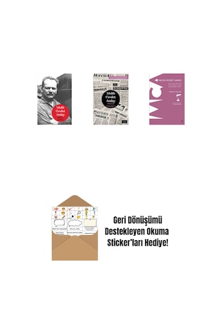 Melih Cevdet Anday - Bütün Şiirleri Ciltli + Müstear Zamanlar - 1 + Suçumuz Edebiyat + Okuma Sticker'ları