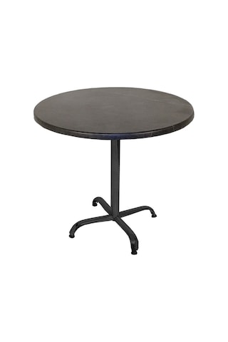 Bey Mobilya 545562237 Indigo Werzalit Yuvarlak Mutfak Masası 90 CM Çap Esb - Siyah