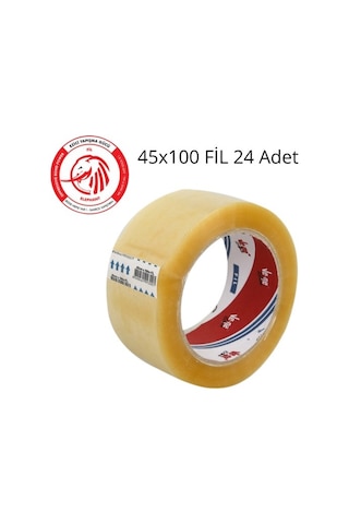 Vege Fil Şeffaf Koli Bandı 45 MM x 100 M 24 Adet