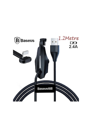 Baseus Colorful Suction iPhone Uyumlu Oyuncu Usb Şarj Kablosu 2.4a 1.2m- 5775