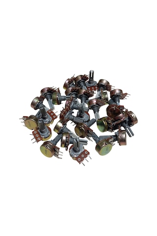 30 Adet B500r B500ω Potansiyometre 500 Ohm Pot Somunsuz Ve Pulsuz
