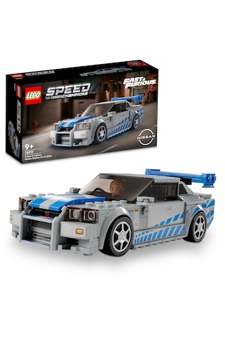 LEGO® Speed Champions Daha Hızlı Daha Öfkeli Nissan Skyline GT-R (R34) 76917 - 9+ Çocuklar için Oyuncak Yapım Seti (319 P)