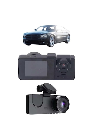 Gece Görüşlü Dvr 3 Lensli Araç İçi Sürüş Kamerası Video Kaydedici
