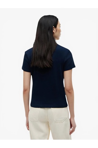 Tommy Hilfiger Gold Button Slım Ss Polo Kadın Mavi T-shirt - Ww0ww49252