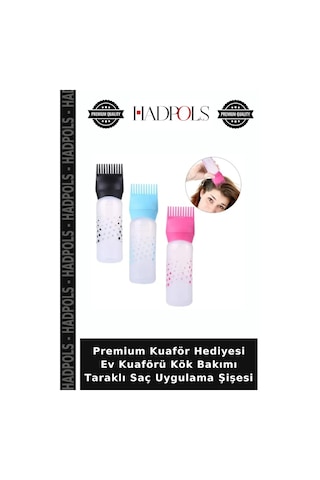 Premium Kuaför Hediyesi Ev Kuaförü Kök Bakımı Taraklı Saç Uygulama Şişesi