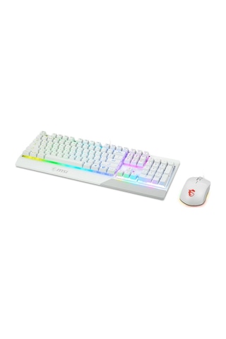 MSI GG Vigor GK30 Combo White RGB Türkçe Klavye Mouse Set