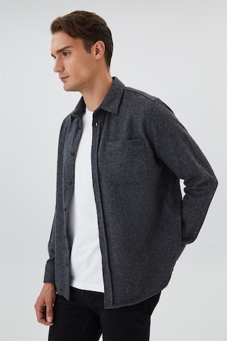 Lee Cooper Harold Erkek Dokuma Uzun Kol Gömlek Antrasit-15326 Antrasit