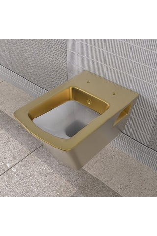 Lucco Loop Asma Klozet İçi Beyaz Dışı Komple Altın