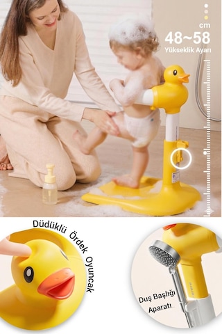 Wellgro Holdme Bebek Banyo Duş Standı Sarı