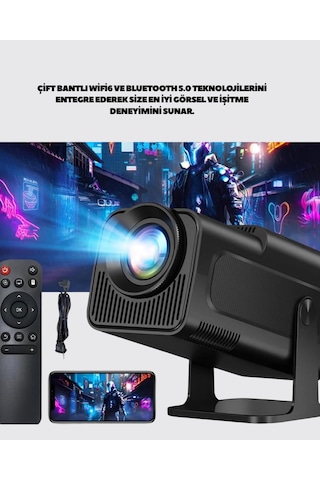Uzun - 982 - Ömürlü Lamba Ve Dahili Hoparlörlü Ev - Csmo-tex - Sinema Projektörü