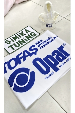 Tofaş Beyaz Opar Otomobil Torpido Havlusu Göğüs Halısı Ve Vites Poları 1.kalite