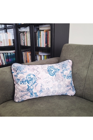 Ju Yaratıcı Tasarım Biyeli Yastık Kırlent Kılıfı Desenli