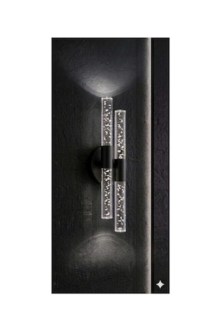 Bubbleflux Dubble Small 31 Cm Modern Tasarım Led Aplik - Duvar Lambası - Siyah - Pilli - Beyaz Led Siyah Pilli Duble