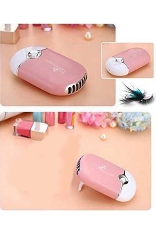 Mini Usb Fan Dahili Lityum Pil Şartlandırma Şarj Edilebilir Jgffhc Pembe