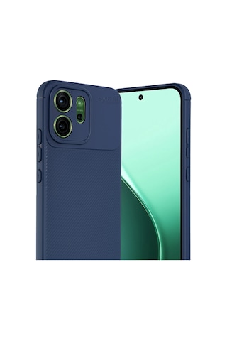Newface - 39 - Oppo Reno 14f Auto Focus Karbon Kapak - Csmo-tex - - Lacivert