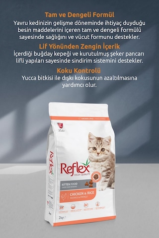 Reflex Tavuklu Yavru Kedi Maması 15 Kg