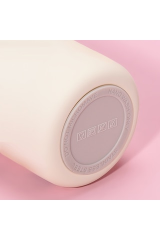 316 Paslanmaz Çelik Termos Bardak 350ml Yaratıcı Sevimli Çocuk Açık Hava Sporları Su Bardağı Beyaz