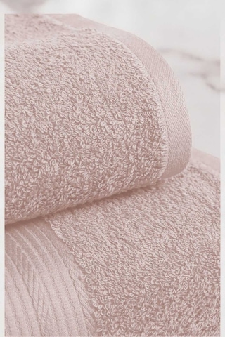 2 Parça Battal Lüks Premium Banyo Spa Havlu Takımı 90x160 Cm Pudra Diğer