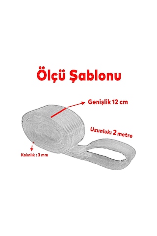 Lexroo Sapan Polyester Spanzet 5 Ton 2 Metre Kırmızı Sağlam Yük Kaldırma Taşıma İndirme Halat