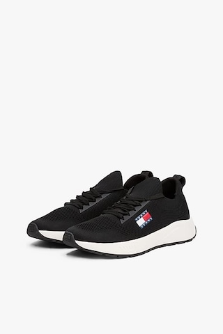 Tommy Hilfiger Erkek Tjm Runner Knit Örgü Sneaker - Siyah Black