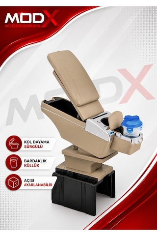 Ford Mondeo 2001-2007 Universal Sürgülü Kolçak - Kol Dayama A+ Bej