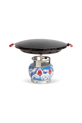 Portatif Tüplü Sac Kavurma Gözleme Ekmek Yufka Sacı 45Cm