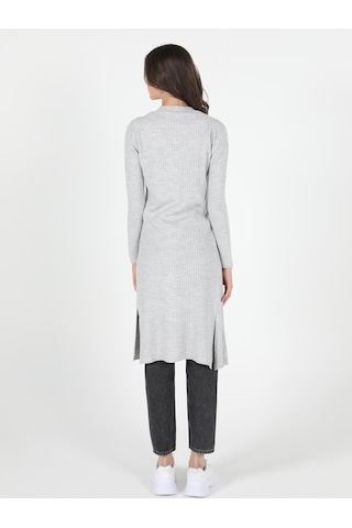 Colin's  Slim Fit  Kadın Gri Hırka CL1050577_Q1.V1_LGM