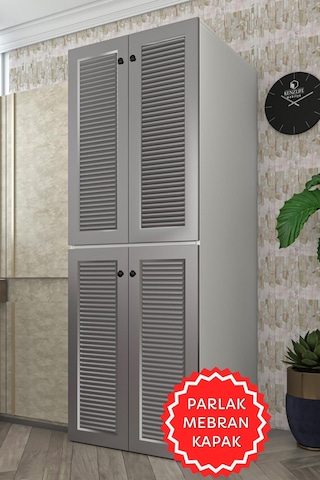 Kenzlife Membran Çamaşır-kurutma Makinesi Dolabı Kapaklı Jelena Gribyz 180 70 60 Mebran Kapak Suntalam Gövde Banyo Çift Katlı Arkalıksız Beyaz