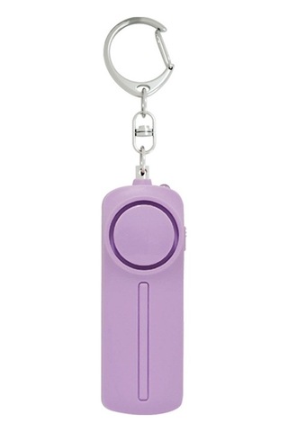 Sones Af-9400 130db Kişisel Alarm Çekme Halkası Kadın Kendini Savunma Anahtarlık Alarmı Mor