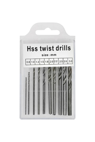 Kangvka 10 Adet Hızlı Çelik Matkap Ucu Seti 0.8-3.0mm - Taş, Ceviz, Bodrum Delme Ve Oymacılık Aracı