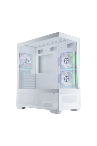 Gamebooster Nyvra Alpha 750w 80+ Bronze Seaview Argb Atx3.1 Pcı-e 5.1 Beyaz Atx Mid Tower Kasa