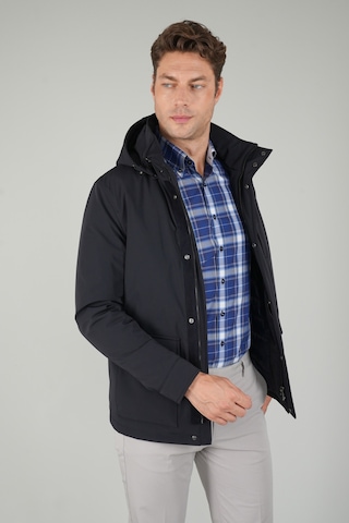 Bisse Erkek Lacivert Casual Kapüşonlu Mont Mn25k25201 D39 Lacivert