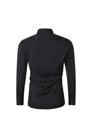 Erkek Slim Fitt Uzun Kol Likralı Gömlek 2392 Bgl-st04380 Siyah
