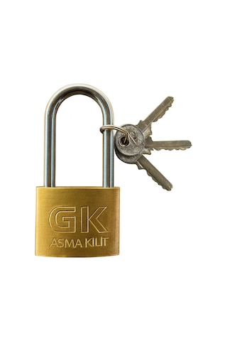 Uzun Tip Sarı Kancalı Asma Kilit 50 Mm Gk