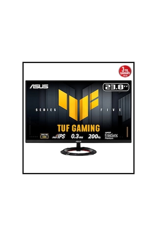 Asus Tuf Gamıng Vg249q5r 23,8" 0.3ms, 200hz, Full Hd, Dp, 2xhdmı, Hoparlör, Fast Ips Led, Elmb Sync