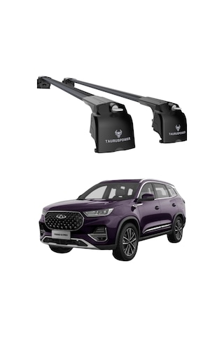 Chery Tiggo 8 Pro / 8 Pro Max 2024 2025 Trs-2 Kilitli Sistem Ara Atkı Tavan Barı Siyah 2 Adet