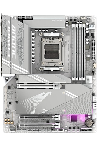 Gigabyte X870 Aorus Elıte Wıfı7 Ice Soket Am5 Ddr5 8200 Oc Atx Aaaa11gıg0019