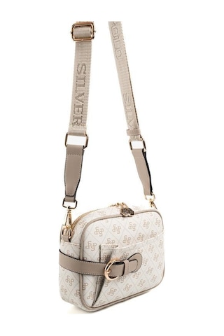 Silver Polo Sp1256 Kadın Çapraz Çanta Monogram Bej-kum