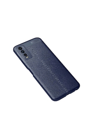 Vivo Y20 Kılıf Zore Niss Silikon Kapak Lacivert