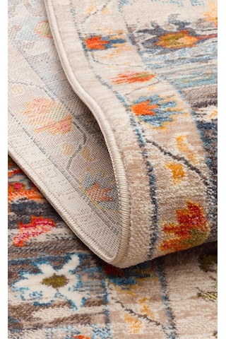 Hoom Rugs Petra 19 Bej Multy Makine Halısı Mavi