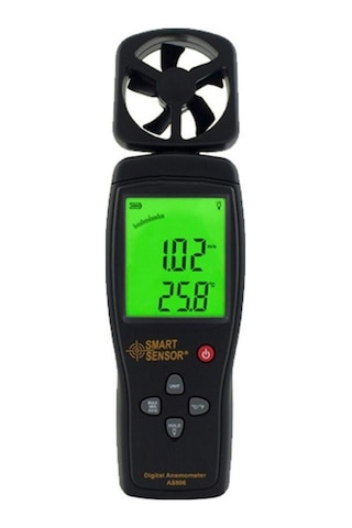 Smart Sensor As 806 Rüzgar Hızı Ve Sıcaklık Ölçer Anemometre N11.251
