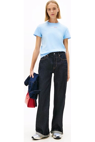 Tommy Jeans Kadın Tişört Dw0dw22277 Mavi