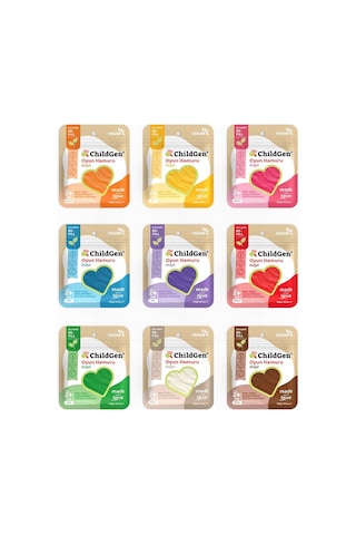 ChildGen Ecopack Refill 9'lu Oyun Hamuru Set ChildGen Ecopack Refill 9'lu Oyun Hamuru Set
